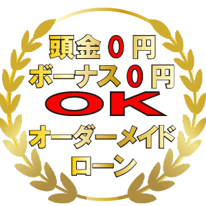 ボーナス払い0円OK|頭金0円OK|オーダーメイドローン